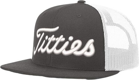 Funny 3D Puff Titties Embroidered Hat - Novelty Humorous Adult Humor Golf Trucker Hat Adjustable Snapback Cap for Adults in Saudi Arabia