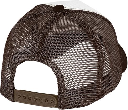 Falari 5-Panel Mesh Baseball Cap, Trucker Hat, Structured Plain Design, Cotton, Adjustable Size in Saudi Arabia