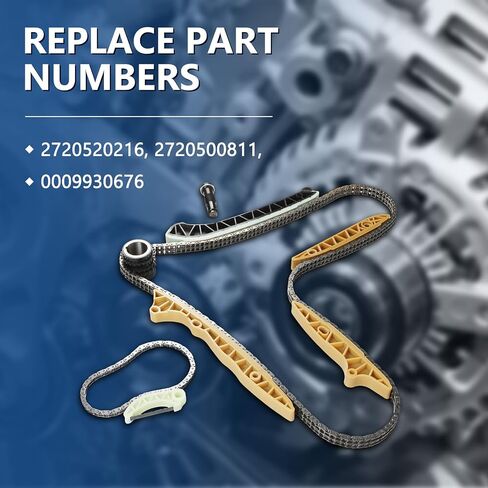 0009930676 2720520216 مجموعة سلسلة توقيت المحرك ناتجة عن 2009-2015 G550 5.5L ، FITS لعام 2007-2010 CL550 5.5L ، استبدل OE 2720520216 2720500811 in Saudi Arabia