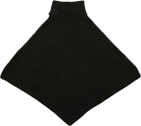 Michael Kors Women's Wide Rib Button Turtleneck Poncho in Saudi Arabia