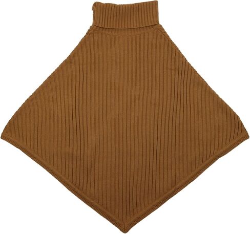 Michael Kors Women's Wide Rib Button Turtleneck Poncho in Saudi Arabia
