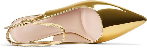 DearOnly Womens Pointed Toe Closed Slingback Stiletto High Heels Ankle Strap Party Pumps Patent Leather Dress Shoes 3.2 Inches Heels in Kuwait