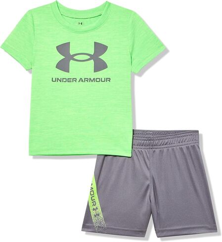 Under Armour Boys Short Sleeve Tee and Short Set, Lightweight and Breathable in Kuwait