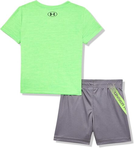 Under Armour Boys Short Sleeve Tee and Short Set, Lightweight and Breathable in Kuwait