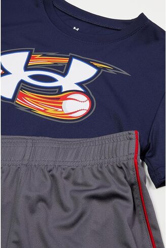 Under Armour Boys Short Sleeve Tee and Short Set, Lightweight and Breathable in Kuwait
