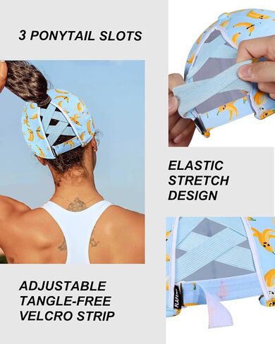 Flafens High Ponytail Hats for Women Baseball Caps - Cute Summer Adjustable Criss Cross Sports Running Pony Tail Hat Ladies in Kuwait