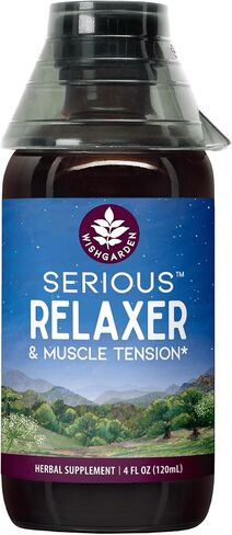 WishGarden Herbs Serious Relaxer & Muscle Tension - All-Natural Muscle Relaxation Herbal Supplement with Wild Lettuce & Wood Betony, Releases Muscle Tension, Relax Muscles & Muscle Discomforts, 4oz in Saudi Arabia