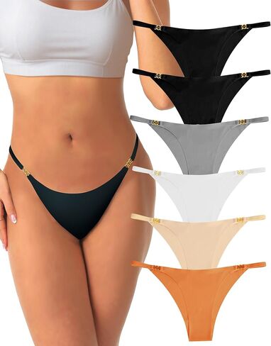 Seamless Underwear for Women,Comfortable No Show Underwear Soft Panties for Women Pack of 6 in Saudi Arabia