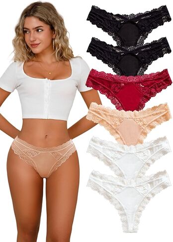 Thong Underwear Women Thong Panties Black G String No Show Breathable Invisible Ladies Micro Panty in Kuwait