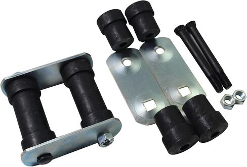 Multi Leaf Spring W/U-Bolts صدمة لوحة تثبيت مجموعة أدوات وبطانات القيود الخلفية لـ 68 Chevrolet Chevy II ، متوافق مع 1968 1969 Camaro Pontiac Firebird ، لعام 1969-1972 Chevy Nova in Kuwait