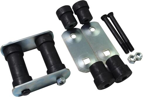 Multi Leaf Spring W/U-Bolts صدمة لوحة تثبيت مجموعة أدوات وبطانات القيود الخلفية لـ 68 Chevrolet Chevy II ، متوافق مع 1968 1969 Camaro Pontiac Firebird ، لعام 1969-1972 Chevy Nova in Kuwait