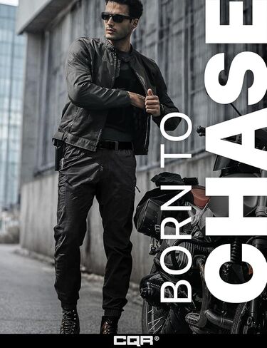 CQR Men's Flex Lightweight Joggers, Elastic Waist Drawstring Casual Pants, Tapered Fit Water Resistant Outdoor Cargo Pants in Kuwait