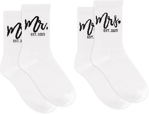 Lutto Bride Socks 2025 للحصول على هدايا دش الزفاف ، جوارب هدايا MRS لحفل عازبة مشاركة الزفاف ، العروس لتكون هدايا in Kuwait