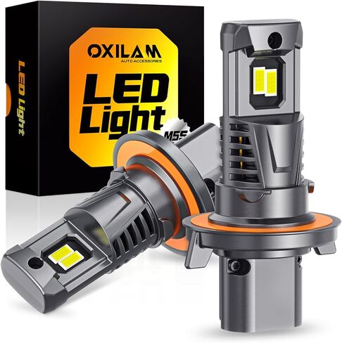 OXILAM 9008 H13 LED Bulbs, 900% Ultra-Bright, 6500K Pure White 9008 Fog Light, Easy Plug-N-Play Installation, IP68 Waterproof, Pack of 2 in Kuwait