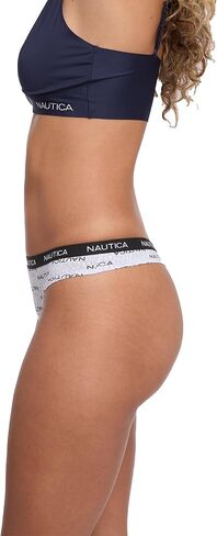Nautica Women's Cotton Thong Underwear Set, 5-Pack in Saudi Arabia