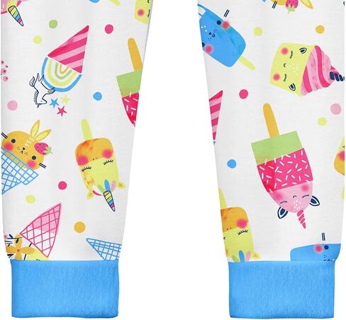 LQSZ Girls Pajamas Short Sleeve Toddler Girl Summer Pajamas 3 Piece Pjs Set Sleepwear for Girls 3-10 Years in Saudi Arabia