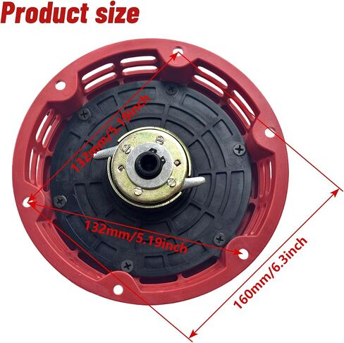Quick Fast Pull Start Recoil Starter Assembly for Predator 212 Coleman B200R CT200U 200cc Mini Bike, KT196 Go Kart Pull Cord Start 196cc Hisun Engine Black in Kuwait