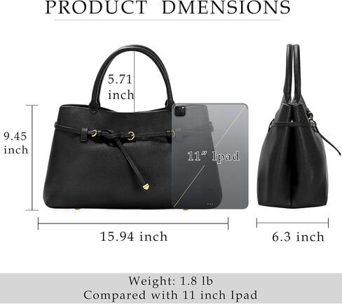 Work Tote Purses and Handbags for Women Vegan Leather Belted Top-handle Satchel Shoulder Bags with Long Strap in Saudi Arabia