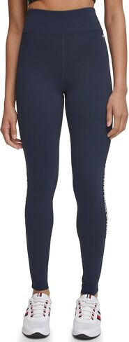 Tommy Hilfiger Women's Tape Detail Full Length High Rise Logo Legging in Saudi Arabia