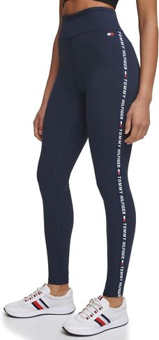 Tommy Hilfiger Women's Tape Detail Full Length High Rise Logo Legging in Saudi Arabia