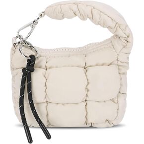 Mini Puffer Bags for Women Small Puffer Bag Quilted Wristlet Evening Cute Bag Charm for Gift