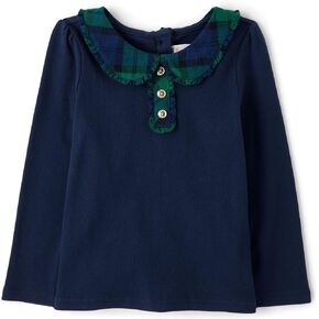 Gymboree Girls' and Toddler Long Sleeve Collar Top