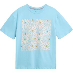 Volcom Girls Shirts - Casual Crewneck Short Sleeve Graphic Tee Trendy Tops - Breathable Girls Summer Clothes