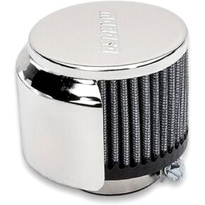 Moroso 68812 Valve Cover Breather. Clamp-on, Half Hooded