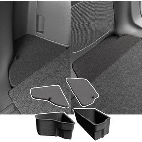 powoq Rear Trunk Organizer Compatible with 2023-2025 Honda CRV Side Divider with Flocking Lids Side Storage Box (Only For Hybrid Sport touring) Replacement for 23-25 Honda CRV Accessories
