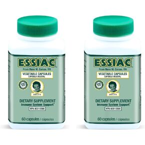 Essiac Tea All-Natural Herbal Extract Capsules – 60 Capsules | Powerful Antioxidant Blend to Help Promote Overall Health & Well-Being | Original Formula Since 1922 (Pack of 2)