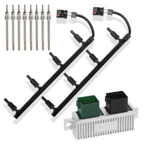 PowerStroke Glow Plug Plughes Controller GPCM Kit Fit لعام 2003 Ford F250/F350/F450/F550/E250/E350/E450/رحلة 6.0L/7.3L