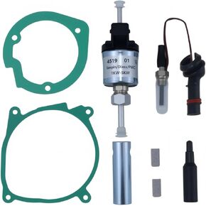 Complete Glow Plug Heater Repair Kit for Espar Airtronic D2 D4 Bunk Heater - 12V 2KW Fuel Metering Pump Heater 22451901 with Strainer Screen, Parking Heater Maintenance & Replacement Parts