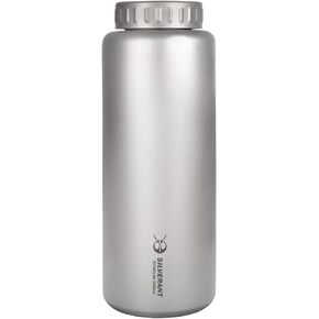 زجاجة مياه من التيتانيوم سعة 1500 مل/52.8 أونصة سائلة، زجاجة مياه رياضية خفيفة للغاية مضادة للتسرب للاستخدام في الهواء الطلق، زجاجة رياضية للتخييم والتنزه سيرًا على الأقدام وترطيب EDC in Kuwait