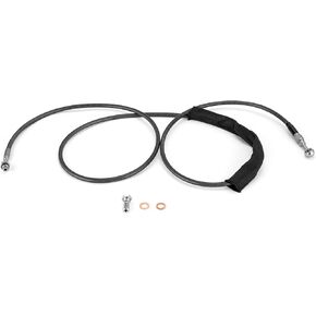 Mofun Hydraulic Clutch Cable Stainless Steel 76" Extended Length Fit 16" 18" Handlebar Compatible with Harley CVO Touring 2013-2016, Fit All Touring models 2014-2016 CVO Softail models 2015-2017 Black