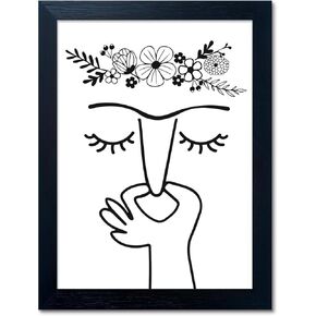 Bathroom Wall Art Funny Bathroom Wall Decor Humorous Guest Toilet Art Decor Modern Minimalistic Black and White Canvas Print Artwork