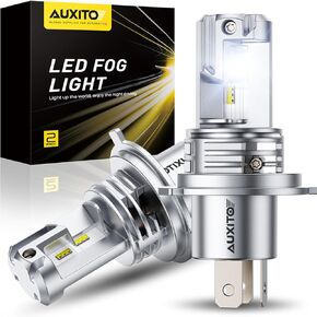 AUXITO H11 Fog Bulb, 6500K White 33000LM Super Bright, Canbus Ready with Fan, Pack of 2