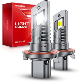 Torchbeam HB3/9005 LAMP ضباب مع 30،000 LM ، لمبة HB3 مع 1: 1 حجم صغير التثبيت المكونات والتشغيل ، 60000 ساعة العمر ، كانبوس جاهزة ، حزمة 2