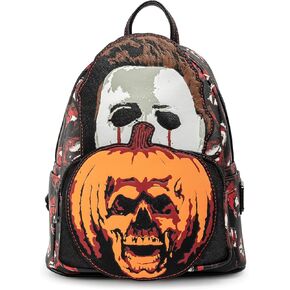 Loungefly Halloween 2 Michael Myers Pumpkin Womens Double Strap Shoulder Bag Purse