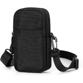 Cell Phone Purse Wallet Small Crossbody Purse Bags with Shoulder Strap For Crossbody Bag Oxford Black (black)