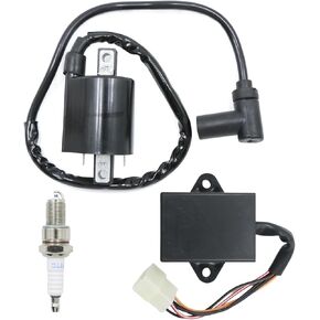 3Pcs 99999-02368-00 Ignition Coil,CDI Box and Spark Plug Replacement for Yamaha Gas Golf Cart G9 1991 1992 1993 1994 1995, Replace J38-82310-20-00