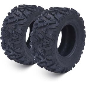 إطارات 25x10-12 ATV-جميع التضاريس ، 6PR ، بلا أنبوب ، حزمة من 2 ، 25x10x12 مثالية للطين والرمل والطرق على الطرق الوعرة