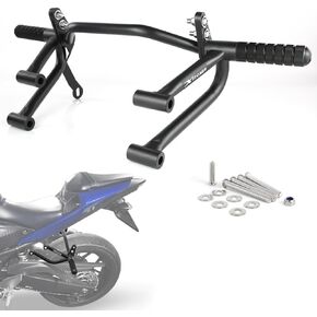 Xitomer Rear Footrests Subcage Compatible with YZF-R3 2015-2025 YZF R3, MT-03 2020-2025 MT03 Steel Subcage Motorcycle Passenger Peg Guard Peg Support Stunt Protection