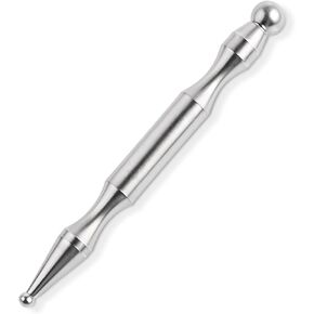 Acupuncture Pen, Stainless Steel Manual Acupuncture Pen Facial Reflexology Tools Deep Tissue Massage Tool Trigger Point Massager