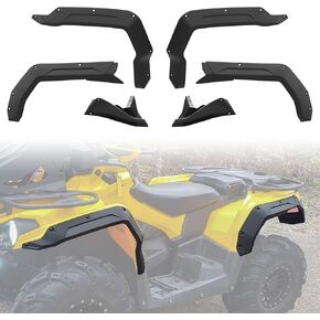 SAUTVS Fender Flares for Can-Am Outlander 450 500 570, Heavy Duty Front Rear Mud Flaps Kit for Can Am Outlander 450/500 / 570 L MAX EFI 2015-2023 Accessories (6pcs, Replace #715001909)