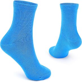 Casual Dress Socks for Men, Bright Neon Solid Color, Comfortable Crew Socks