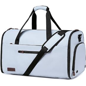 Convertible Garment Bags for Travel, 2 in 1 Garment Duffle Bag for Men Women, Waterproof Carry on Garment Bag with Shoe Compartment and Shoulder Strap, Foldable Travel Suit Bag for Hanging Clothes