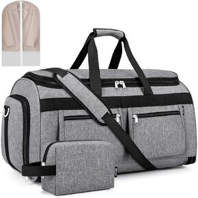 Convertible Garment Duffel Bags for Travel - Carry on Garment Bag with Toiletry Bag Storage Bag Large Travel Duffel Bag 2 in 1 Hanging Suit Bag Weekender Bag for Men Women 3pcs Set