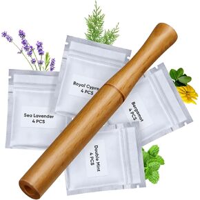 Quit Bad Habit Flavored Air Device, Refreshing Refresh,Natural Plant Extract, Lifts Spirits, Upgraded Version,Wood—0409-04