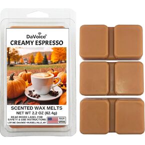 Fall Cinnamon Roll Wax Melts – USA Made Soy Candle Melts, Strong Scented, Long Lasting Bakery Food Wax Cubes for Warmers (2.2 oz)