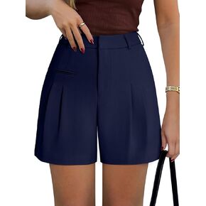 NIMIN Womens Shorts Dressy High Waisted 2025 Summer Trendy Business Casual Work Tailored Shorts Without Pockets Belts